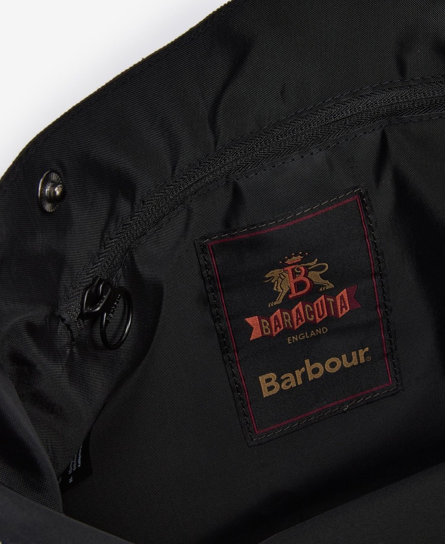 barbour x baracuta geruite crossbodytas