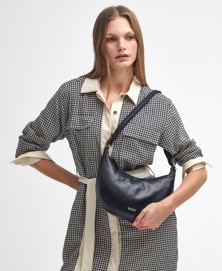 laire crescent leren tas