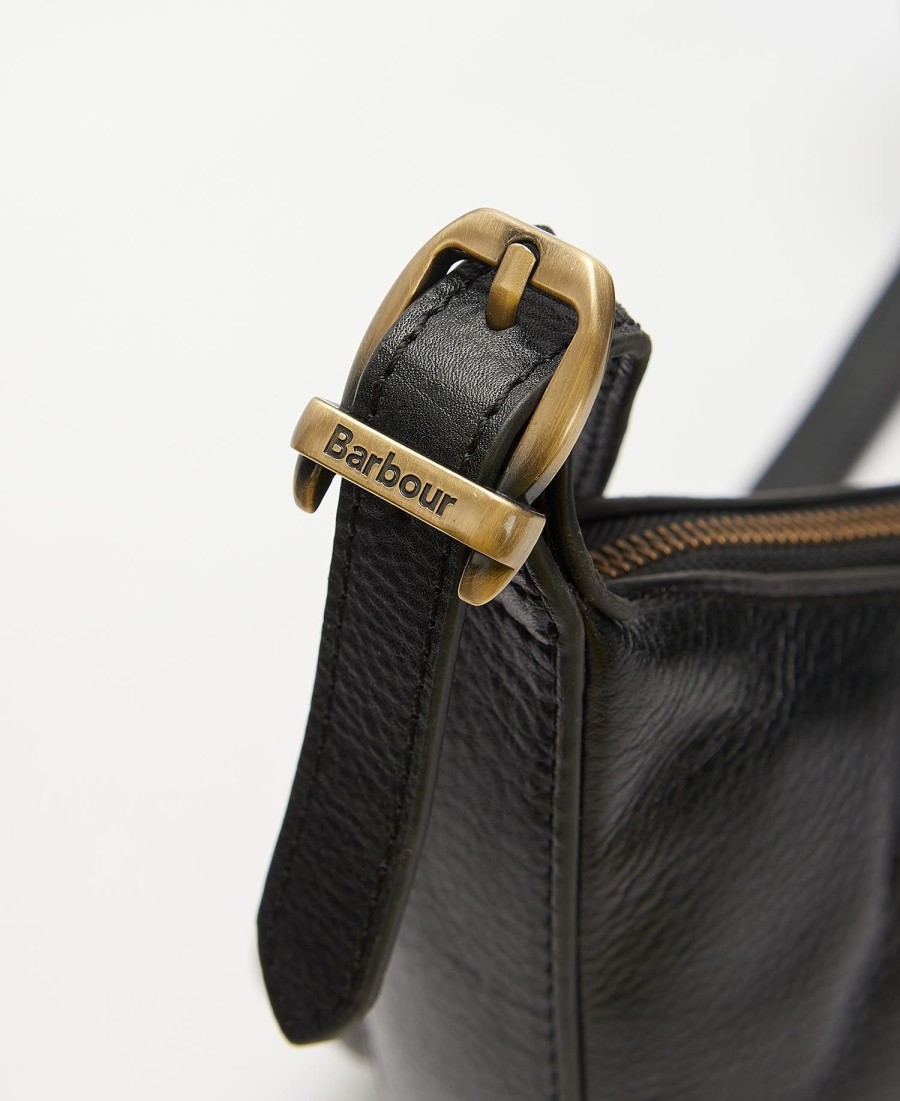 laire crescent leren tas
