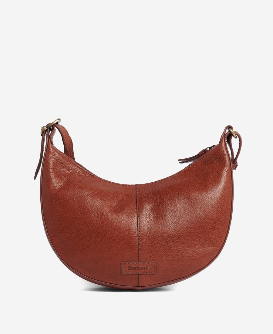 laire crescent leren tas