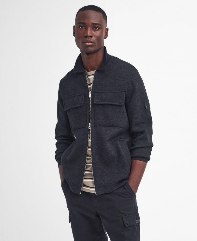burley zip cardigan