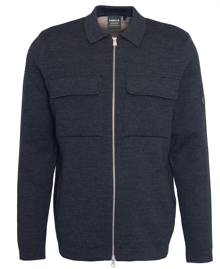 burley zip cardigan