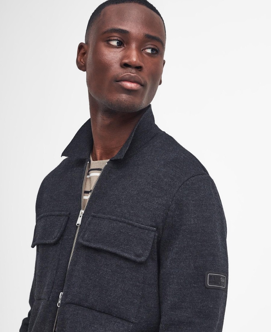 burley zip cardigan