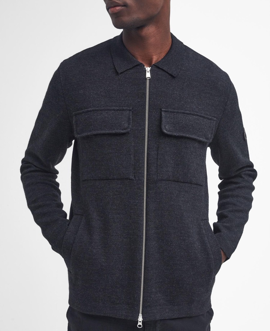 burley zip cardigan