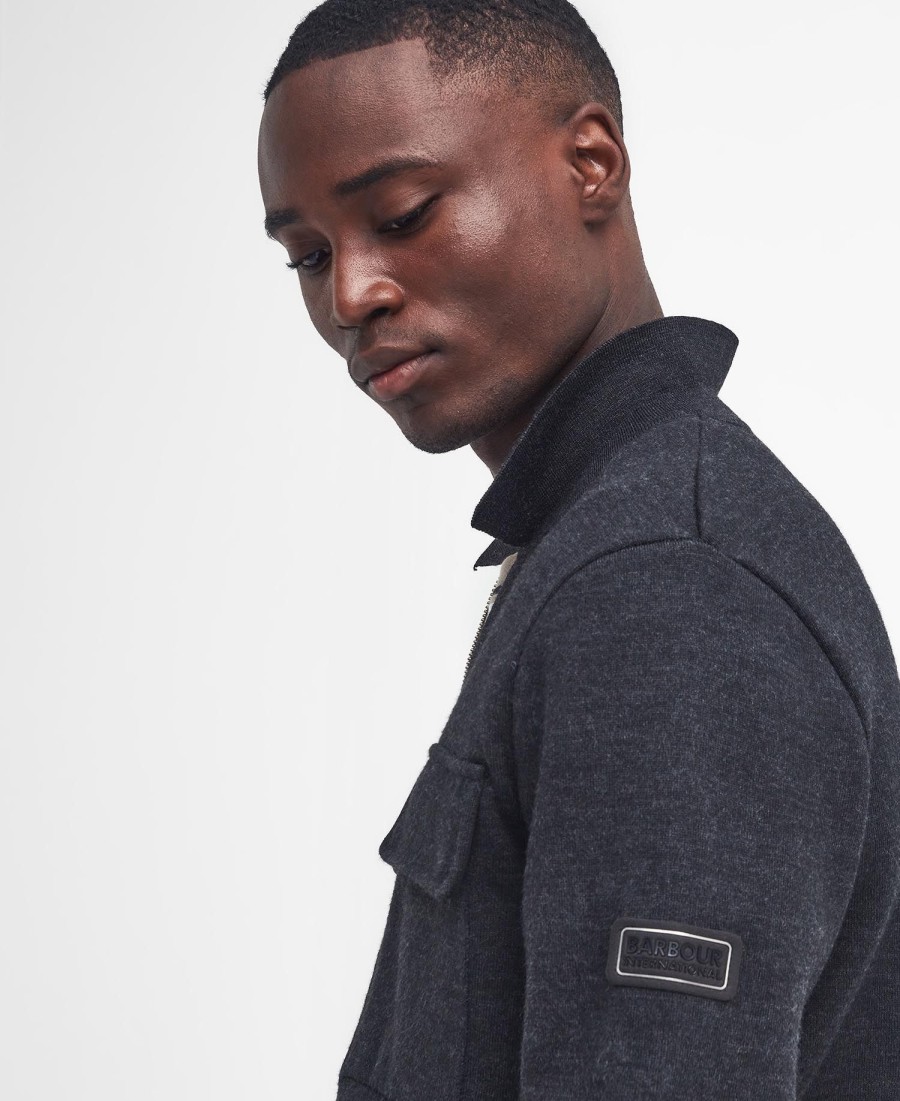 burley zip cardigan