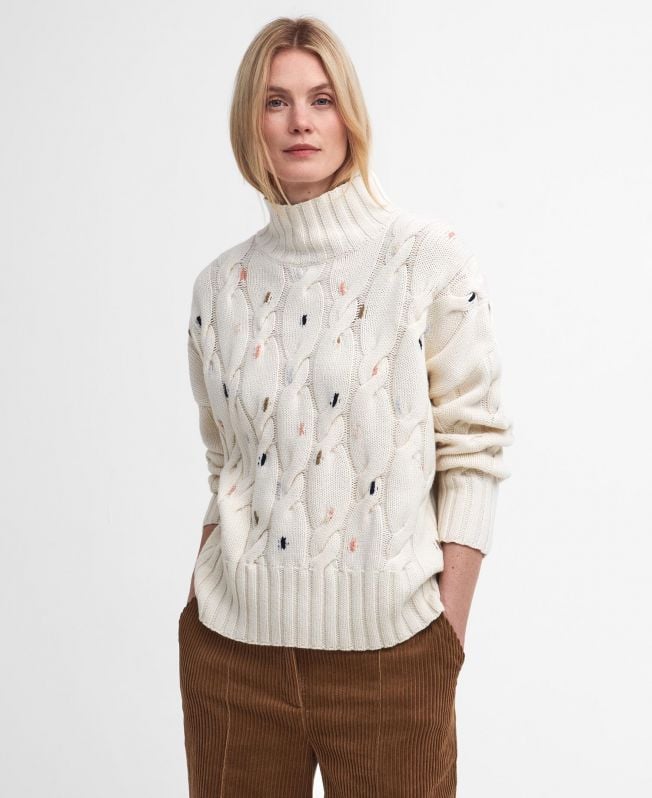 fleur kabelgebreid vest