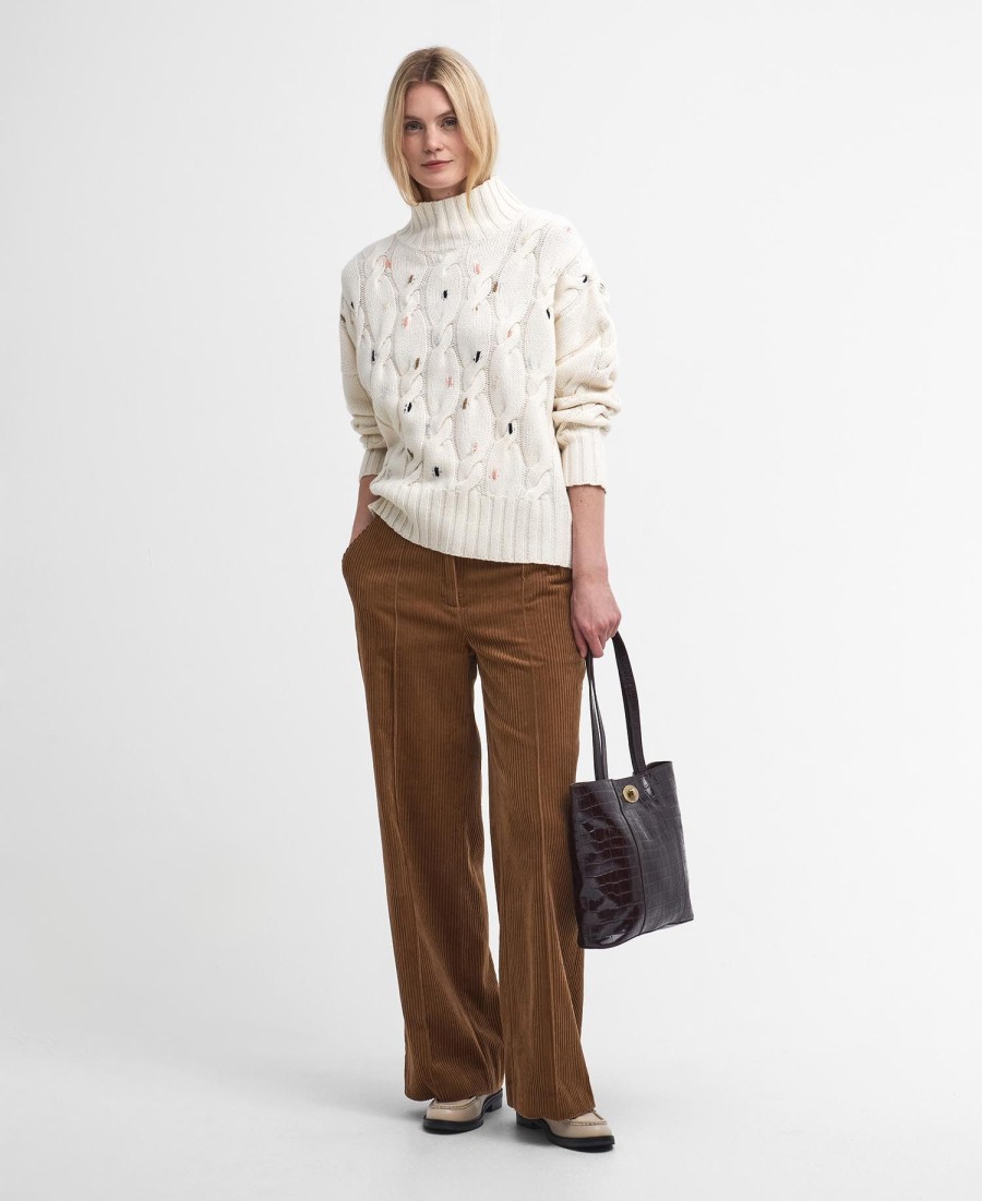 fleur kabelgebreid vest