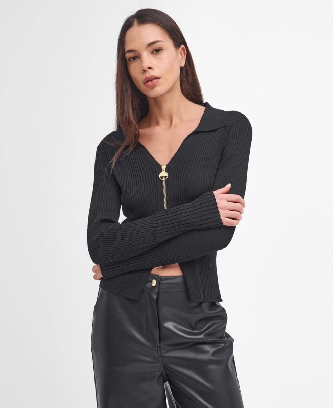 mondale zip cardigan