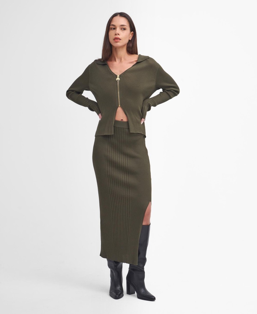 mondale zip cardigan