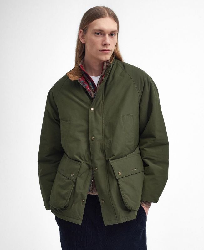 barbour x baracuta bedale oversized casual jas
