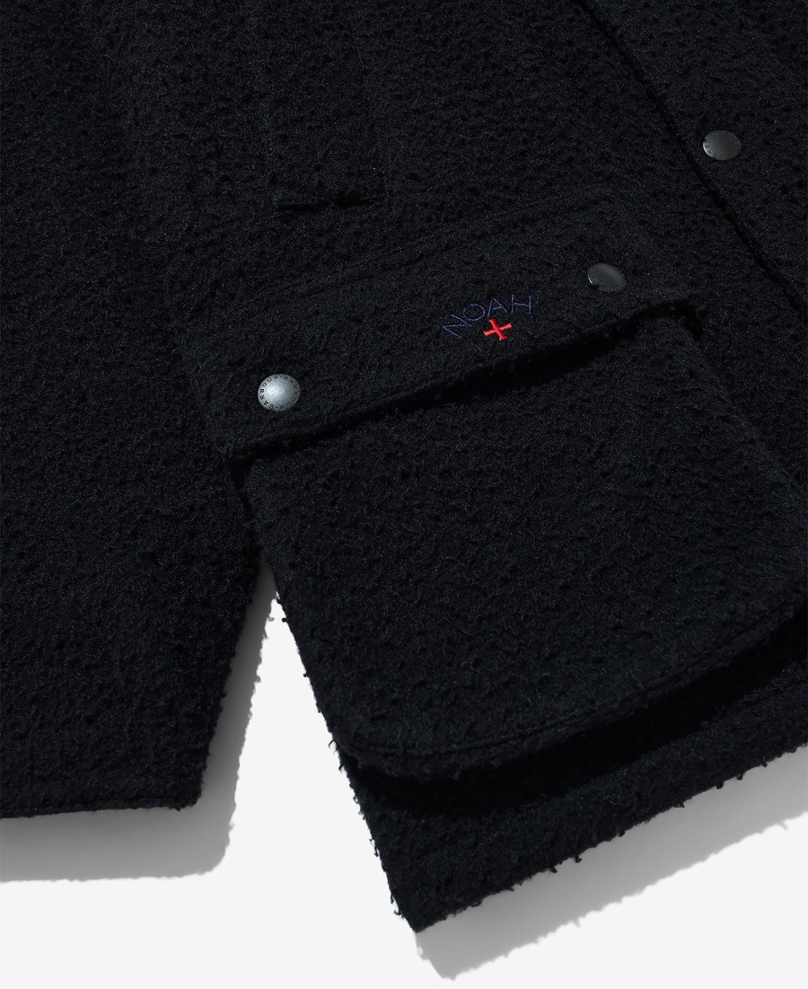 barbour x noah bedale wollen jas