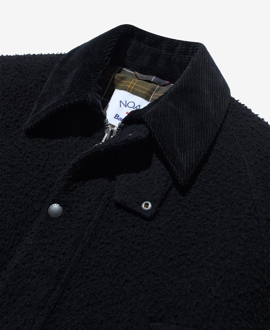 barbour x noah bedale wollen jas