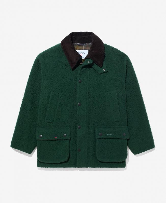 barbour x noah bedale wollen jas
