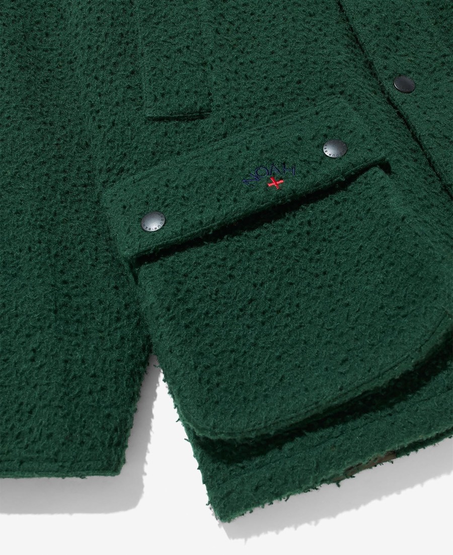 barbour x noah bedale wollen jas