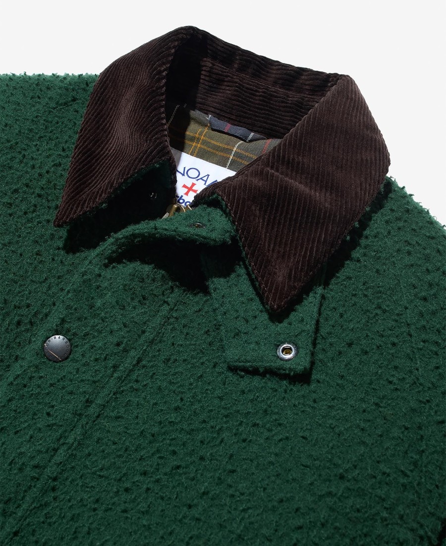 barbour x noah bedale wollen jas