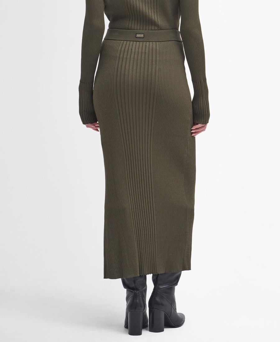 mondale gebreide midi-rok