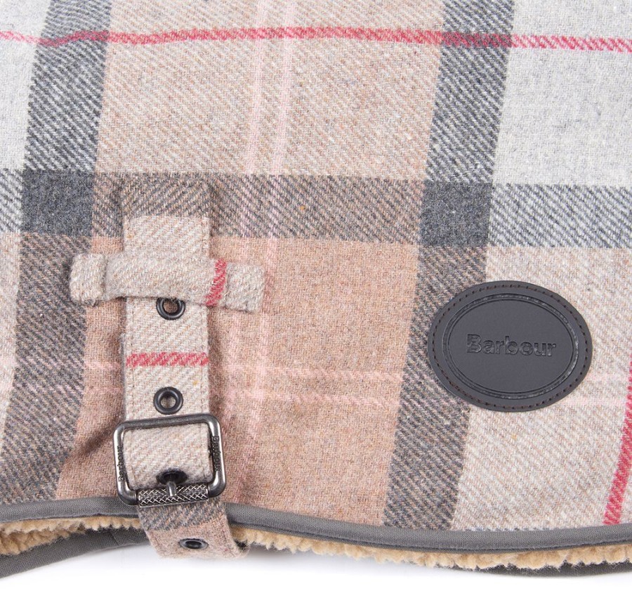 hondenjas met wollen textuur