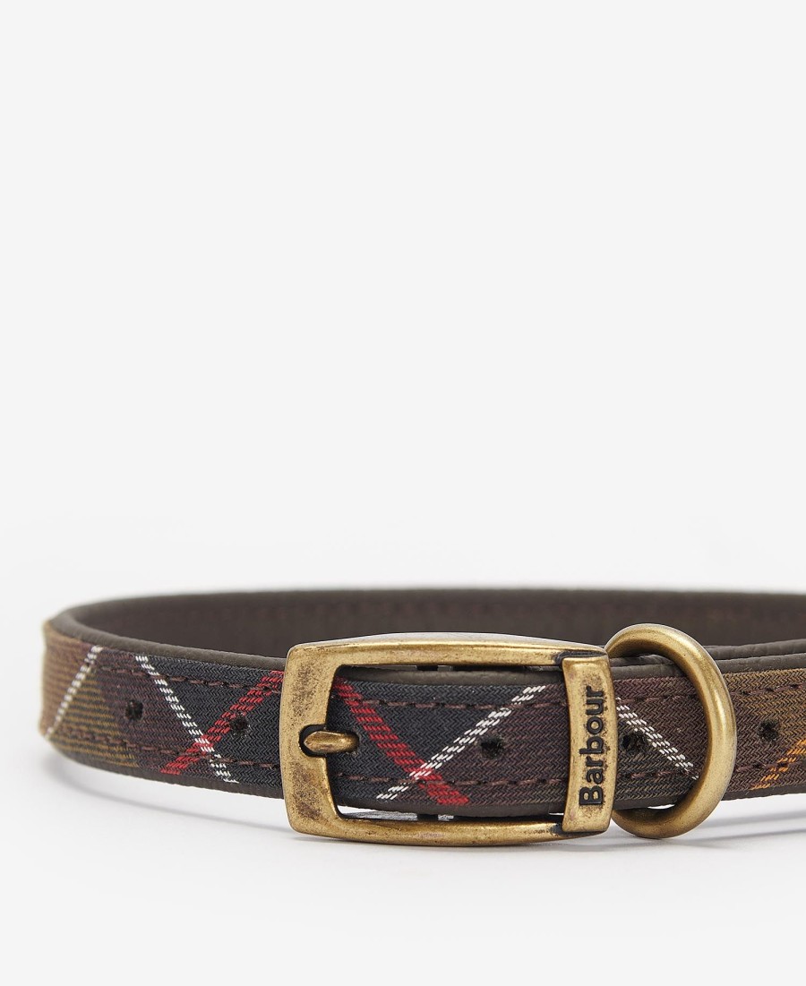 hondenhalsband met schotse ruit
