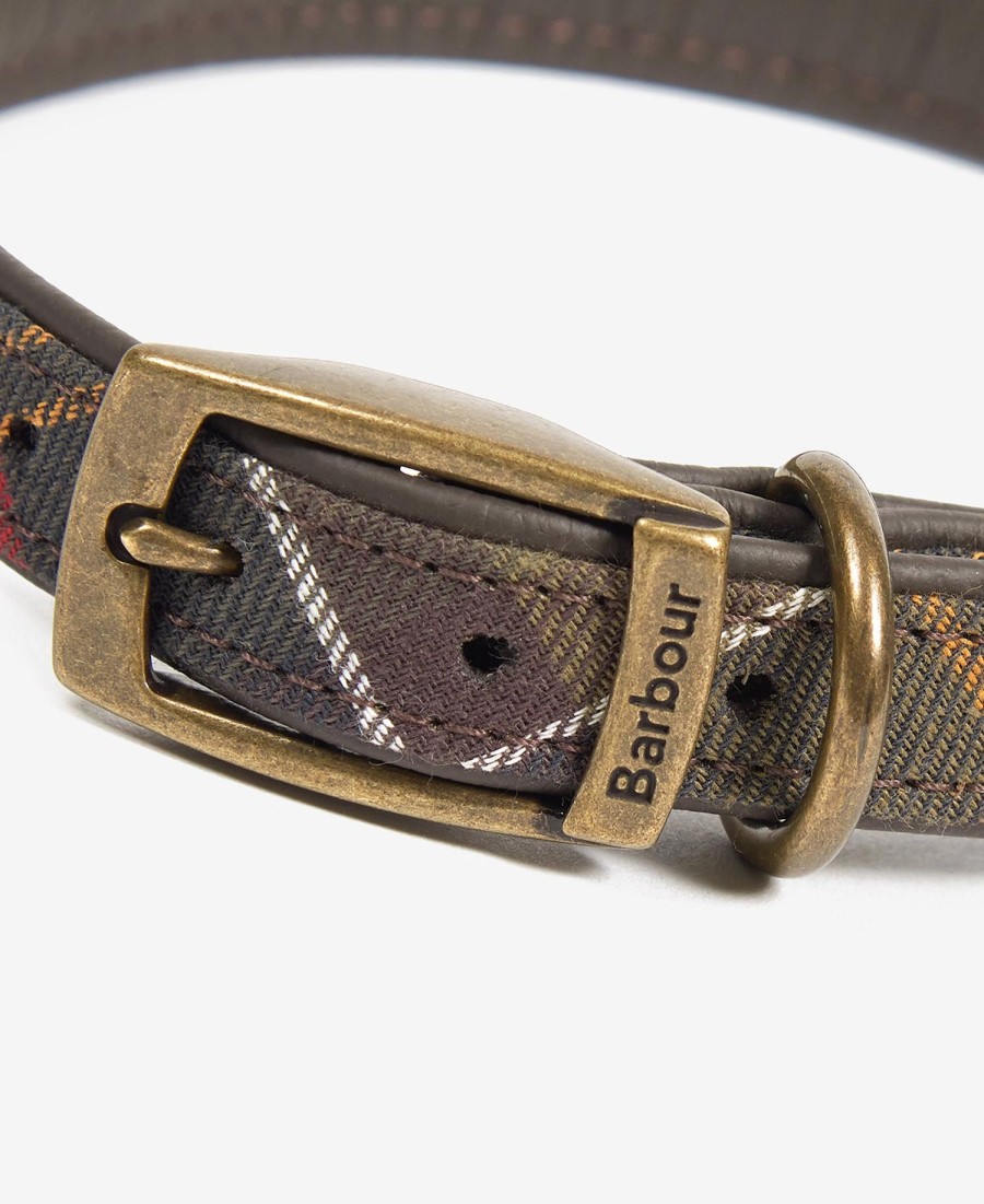 hondenhalsband met schotse ruit