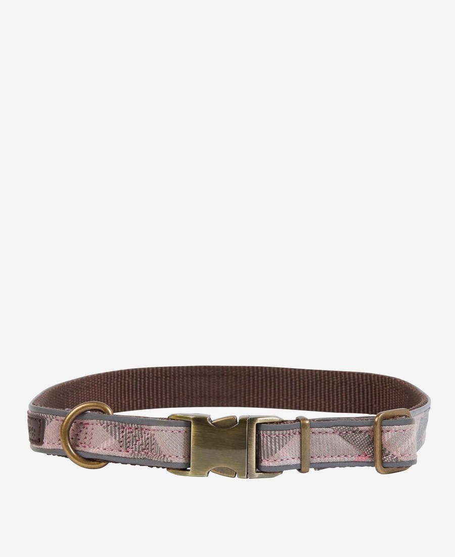 reflecterende hondenhalsband met tartanprint