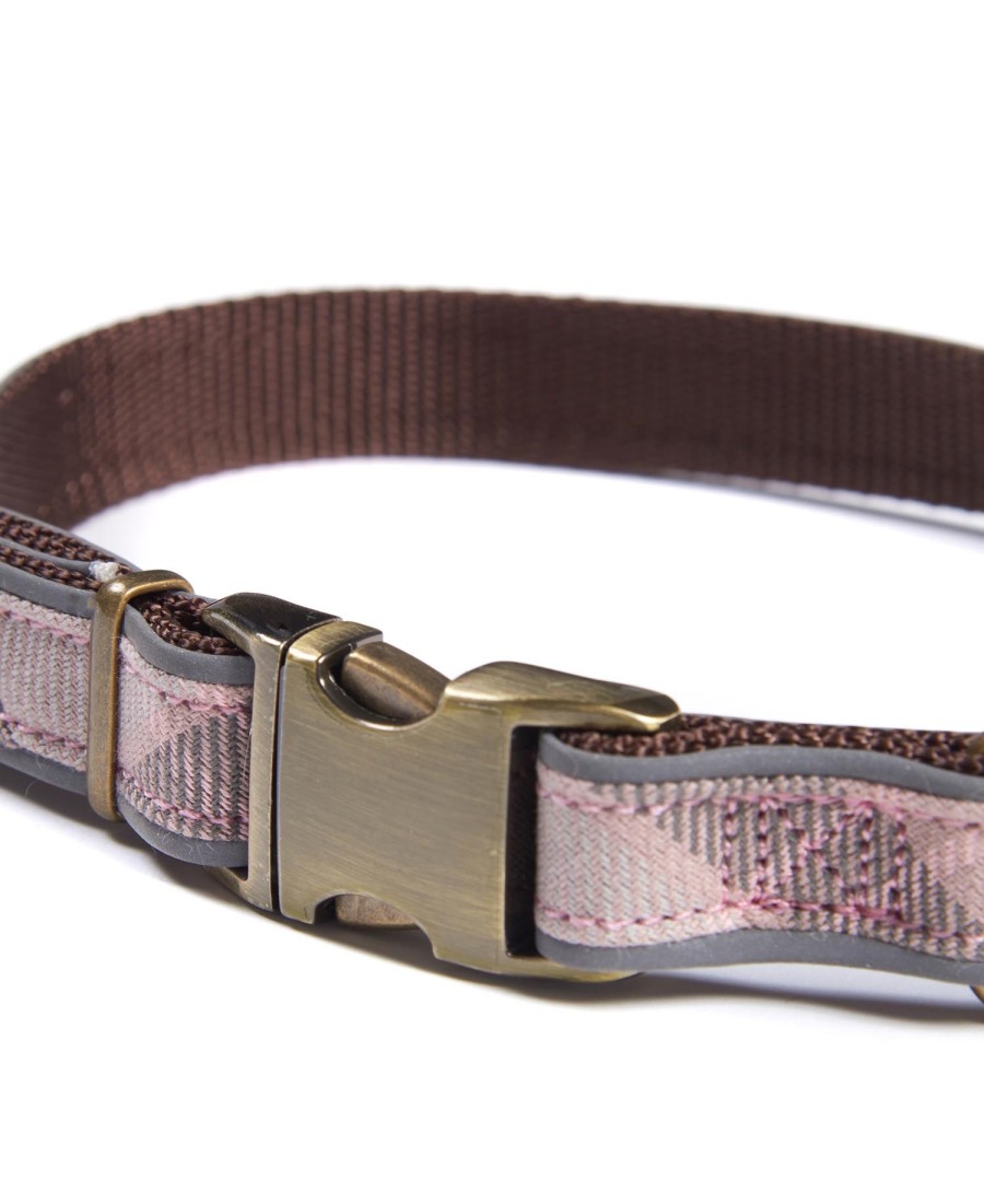 reflecterende hondenhalsband met tartanprint