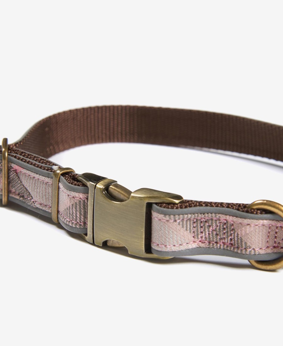 reflecterende hondenhalsband met tartanprint