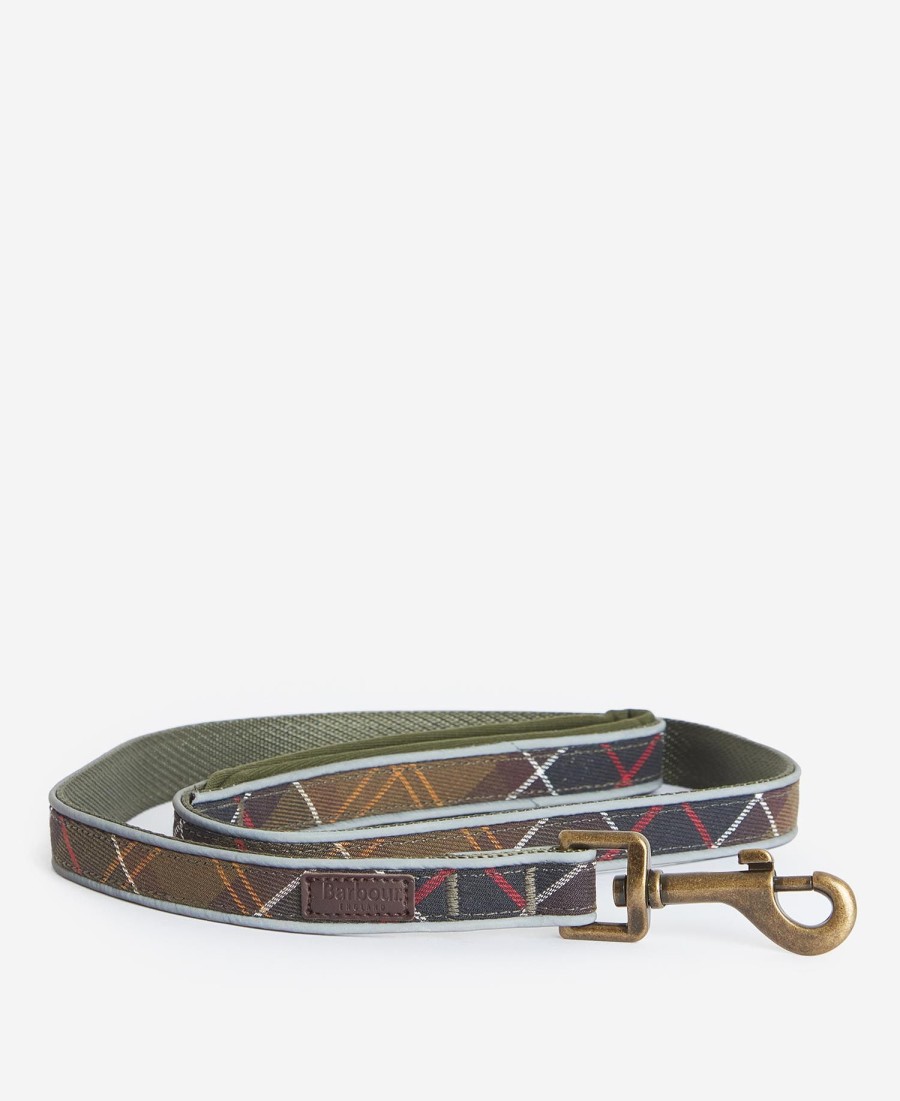 reflecterende comfortabele hondenhalsband met tartanprint