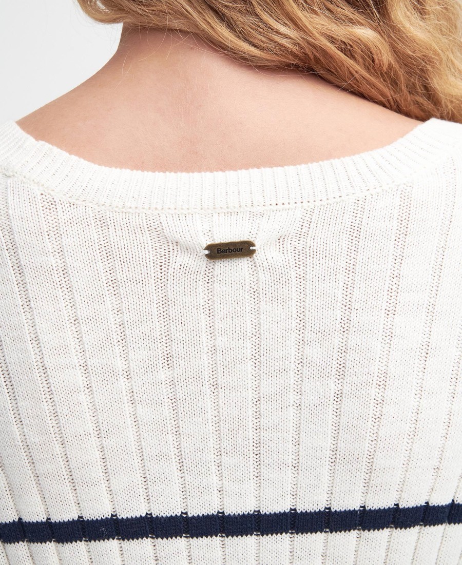 raya gestreepte midi-jurk