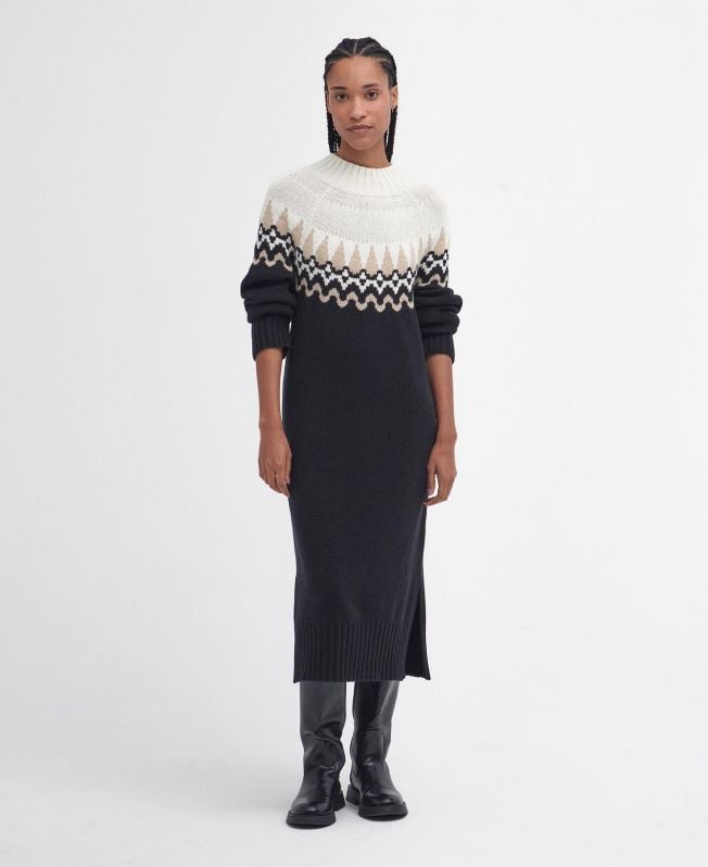 kingsford gebreide midi-jurk