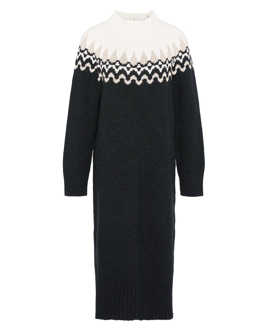 kingsford gebreide midi-jurk