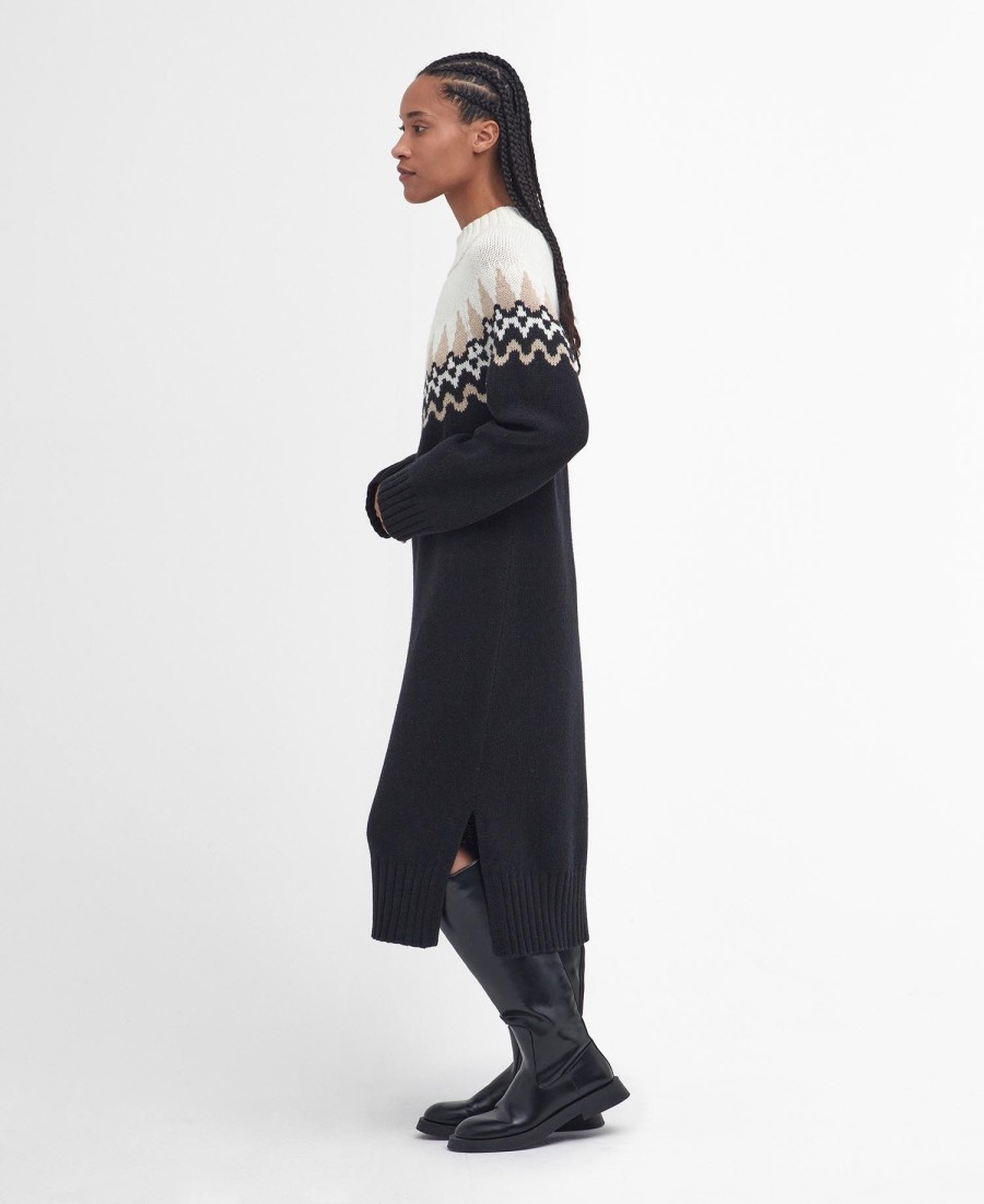 kingsford gebreide midi-jurk