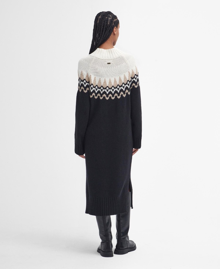 kingsford gebreide midi-jurk