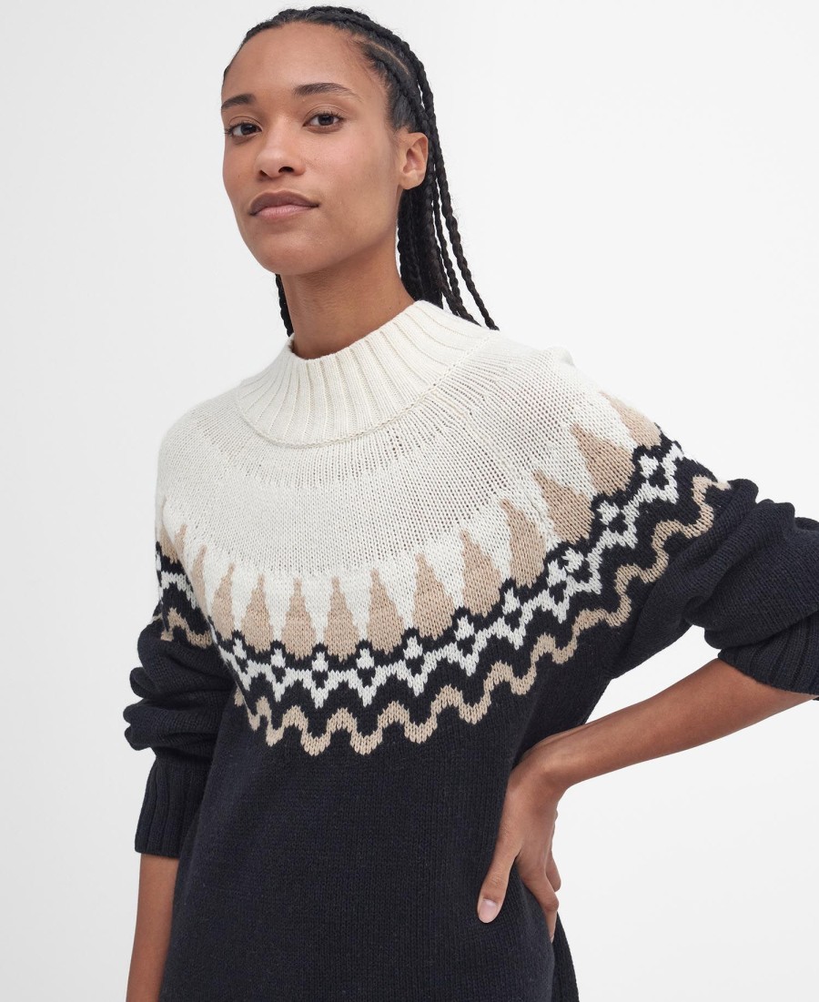 kingsford gebreide midi-jurk