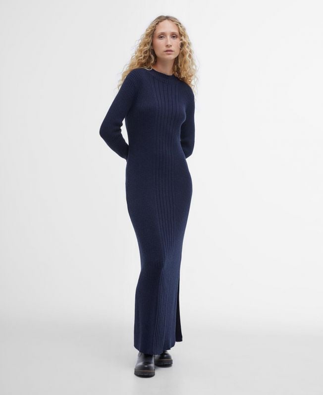 ingrid gebreide maxi-jurk