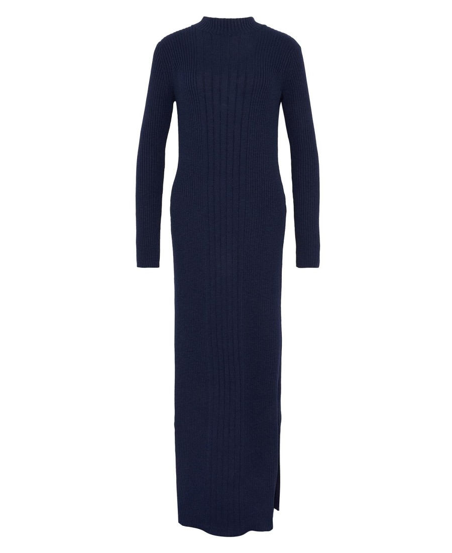 ingrid gebreide maxi-jurk