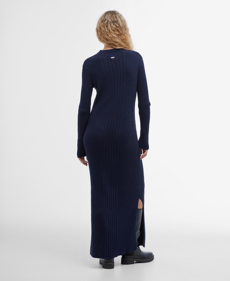 ingrid gebreide maxi-jurk