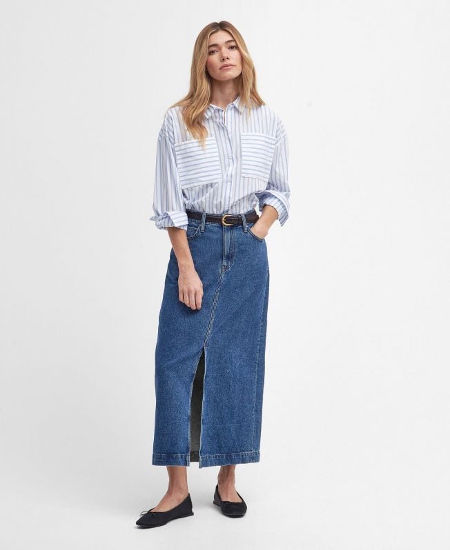 ella denim midi rok