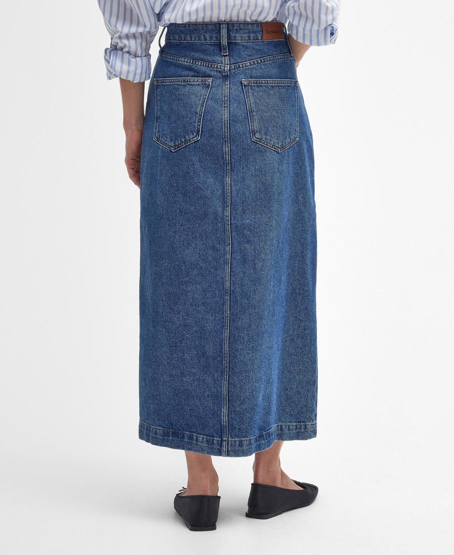 ella denim midi rok