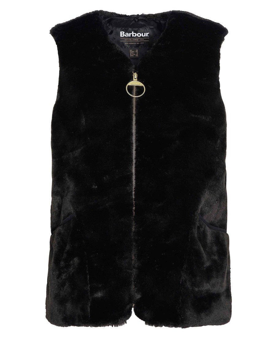 barn faux fur vest