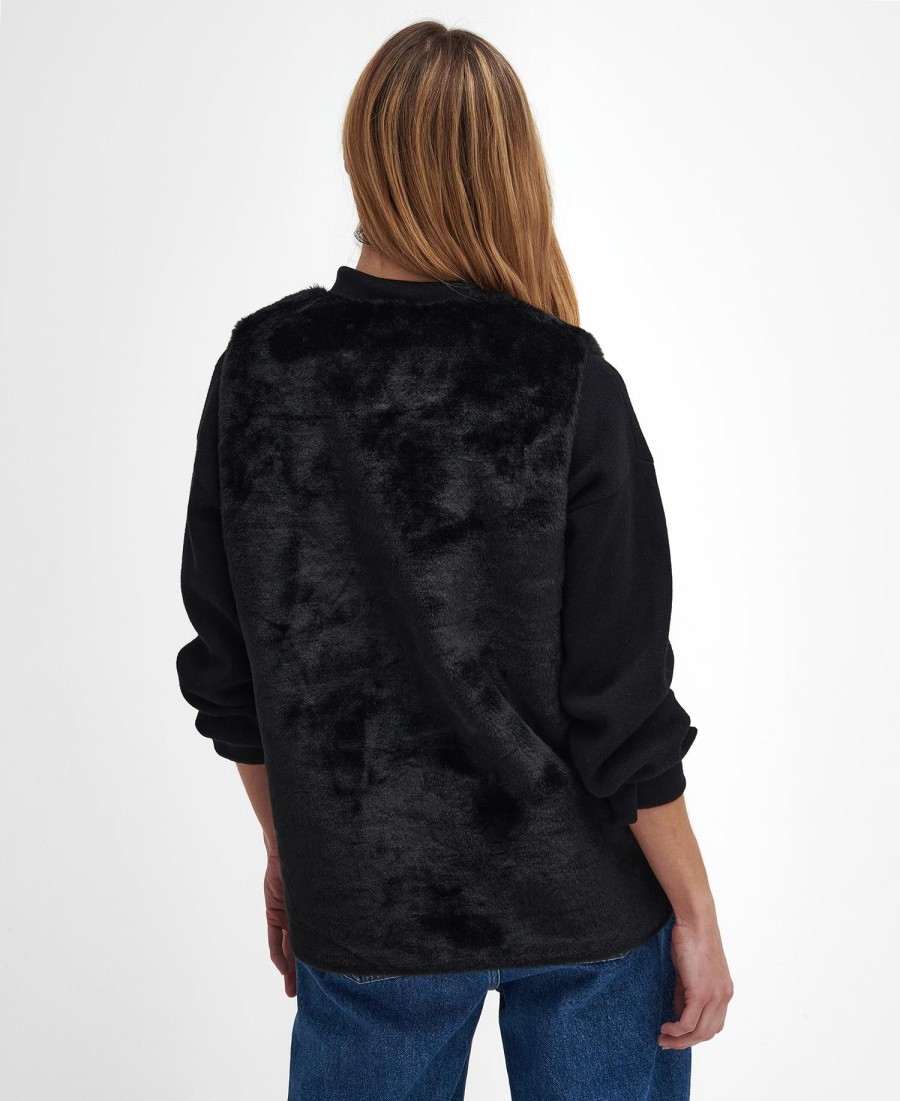 barn faux fur vest