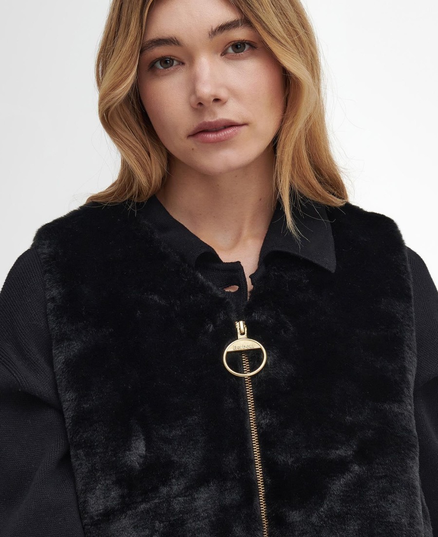 barn faux fur vest