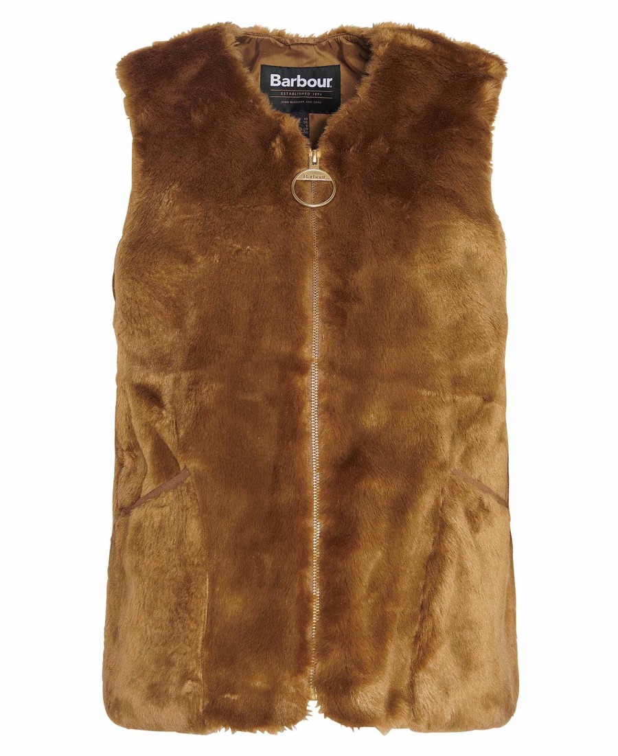 barn faux fur vest