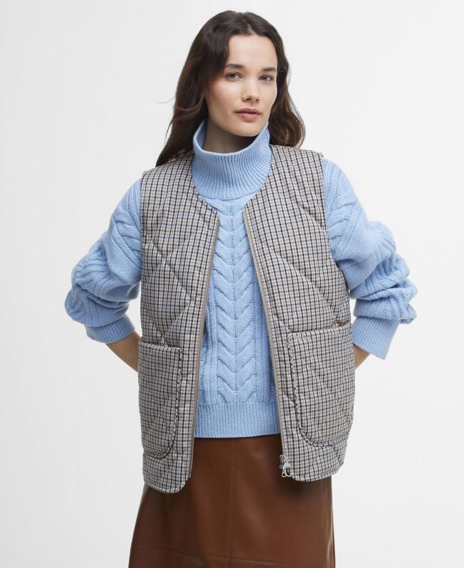 shelby check vest