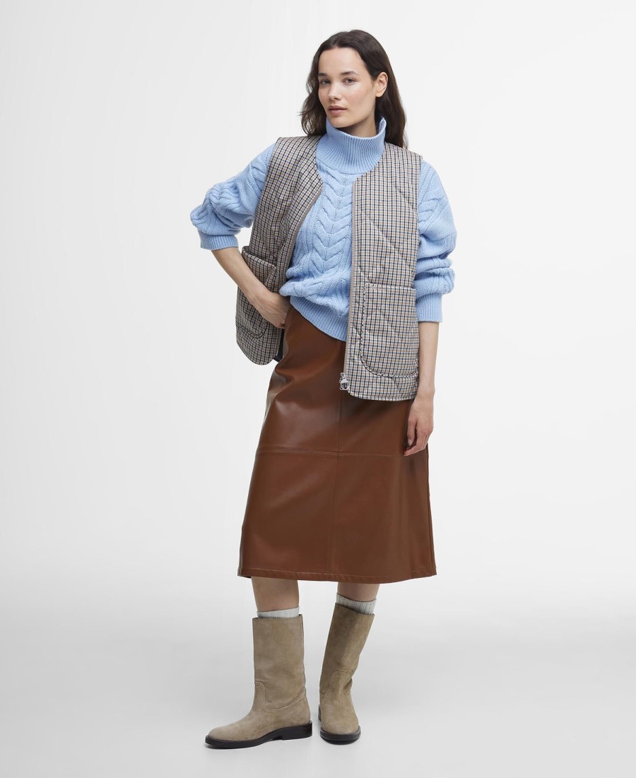 shelby check vest