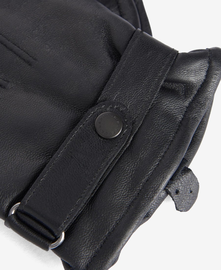 thinsulate gepolijste leren handschoenen