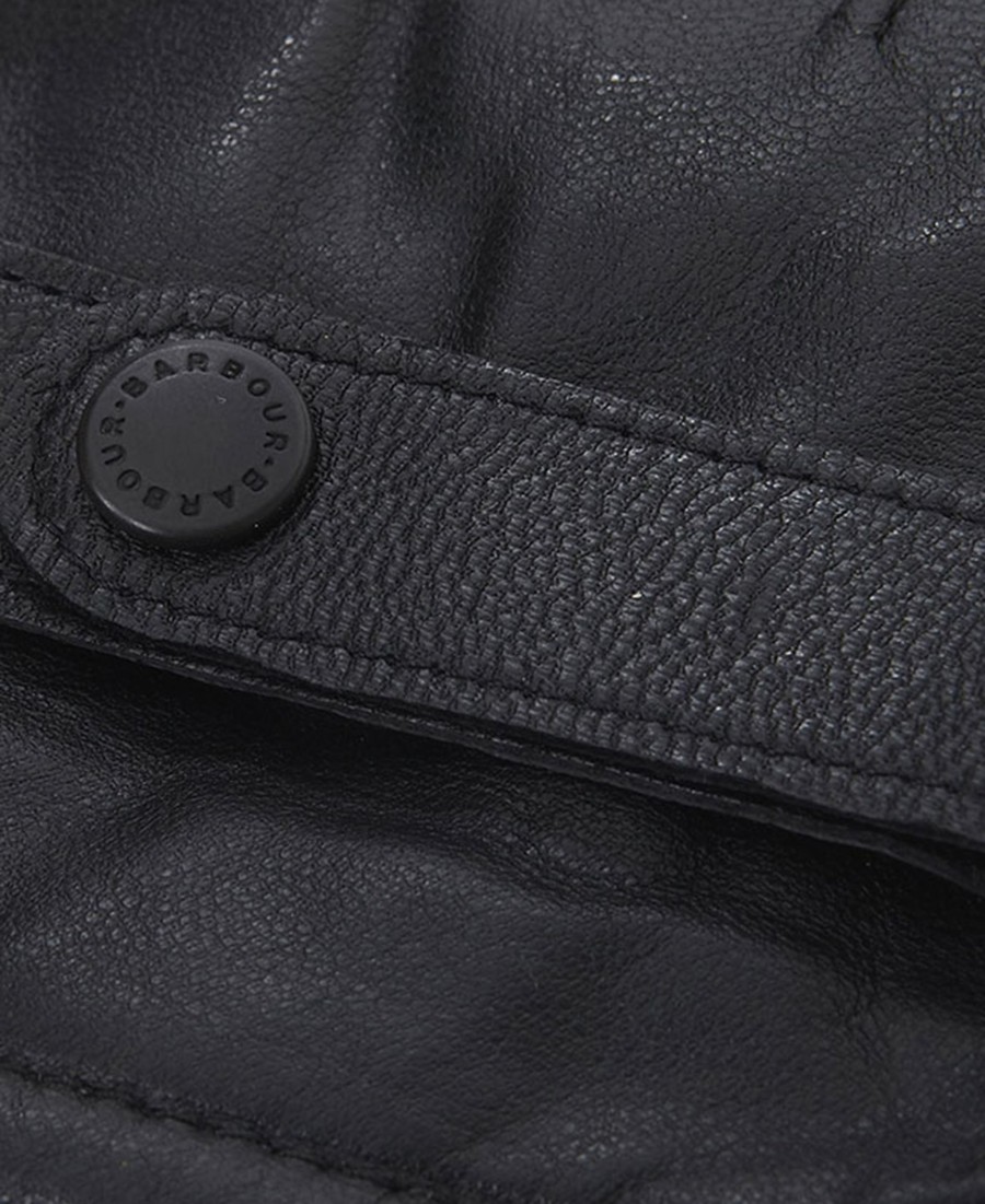 thinsulate gepolijste leren handschoenen