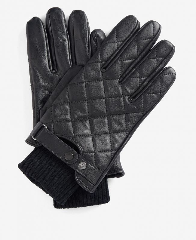 gewatteerde leren handschoenen