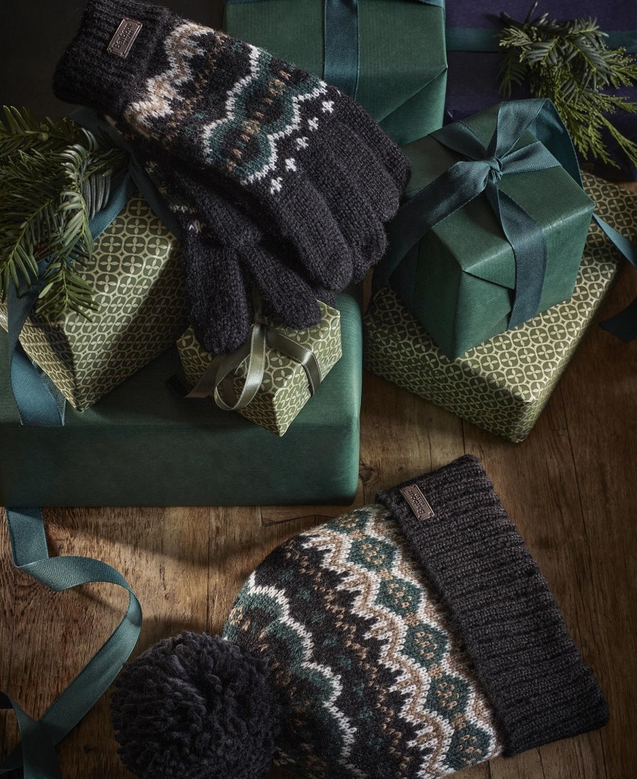fair isle home gloves