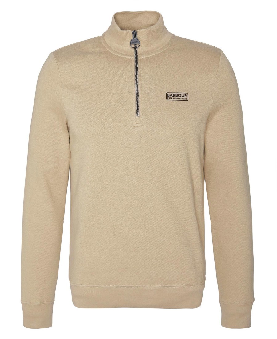 essentiële hoodie met halve rits