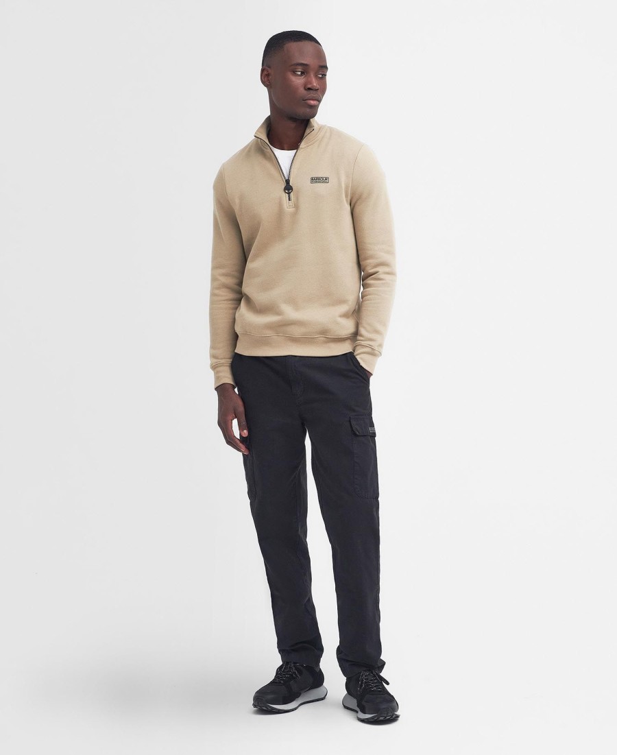 essentiële hoodie met halve rits